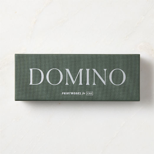 Green Wood Dominoes Game Set