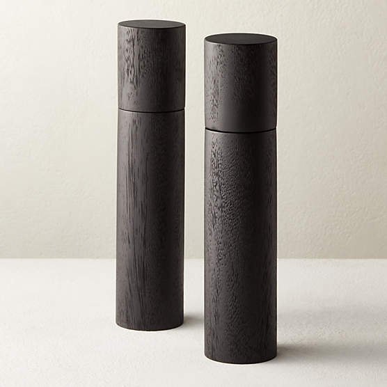 2Piece Neutral Modern Salt and Pepper Grinder Set + Reviews CB2