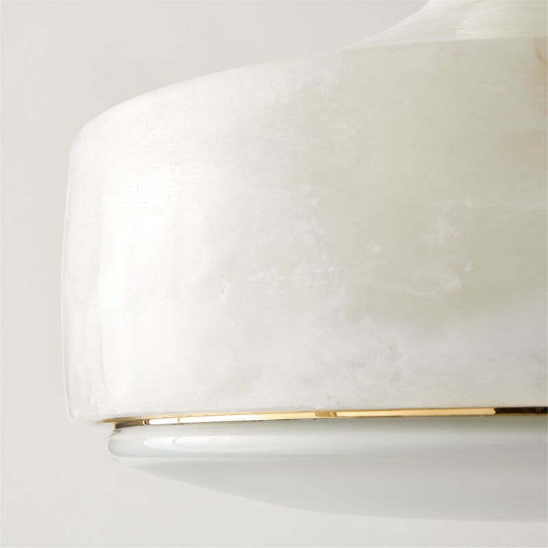 Groove Alabaster Pendant Light 13" - image 3 of 7