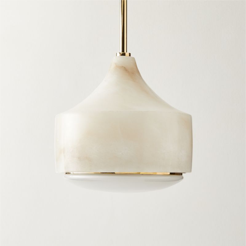 Groove Alabaster Pendant Light 9" - image 2 of 6