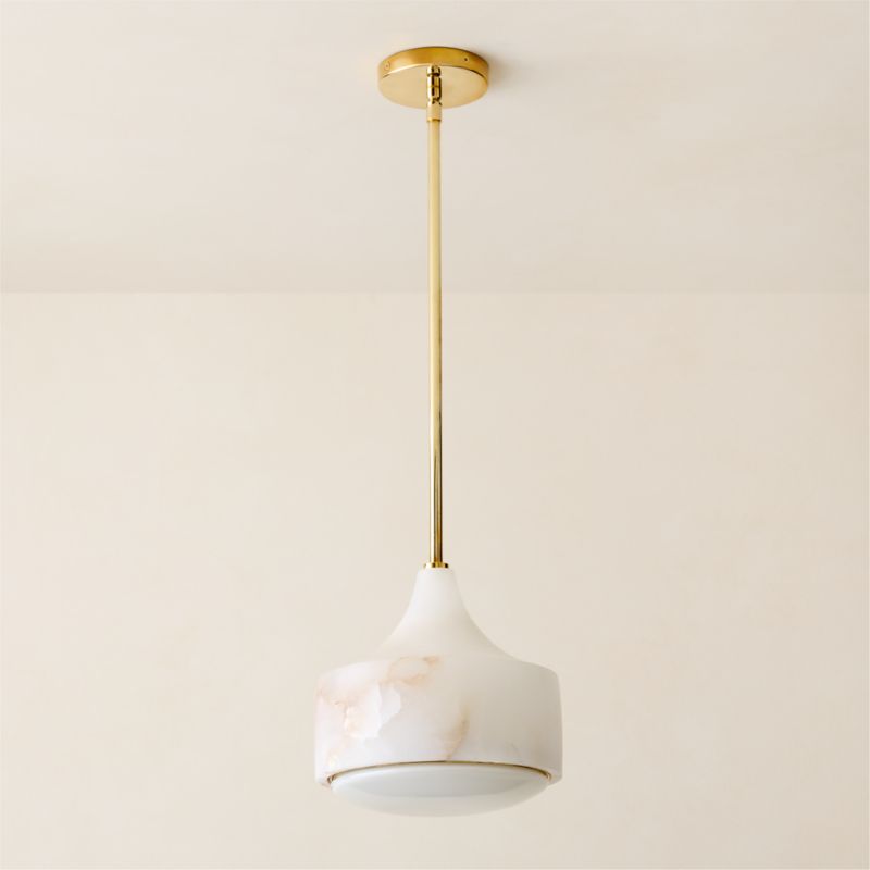 Groove Alabaster Pendant Light 9" - image 7 of 7