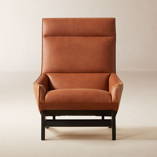 Grosseto Leather Lounge Chair by Gianfranco Frattini
