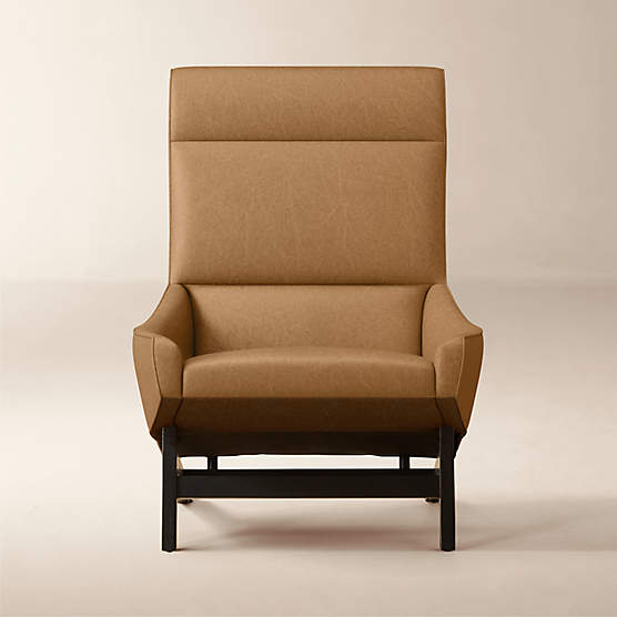 Grosseto Leather Lounge Chair Bello Saddle by Gianfranco Frattini