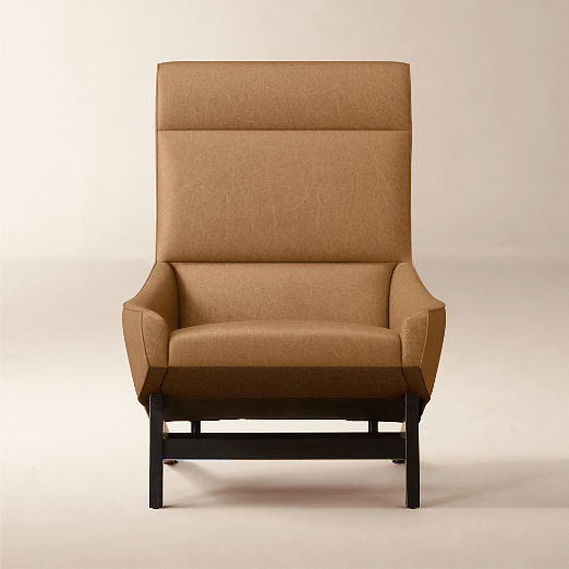 Grosseto Leather Lounge Chair Bello Saddle by Gianfranco Frattini