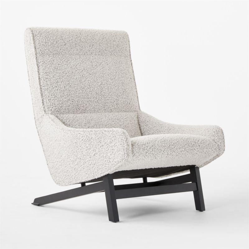 Grosseto Peppered Grey Boucle Lounge Chair by Gianfranco Frattini - image 8 of 12