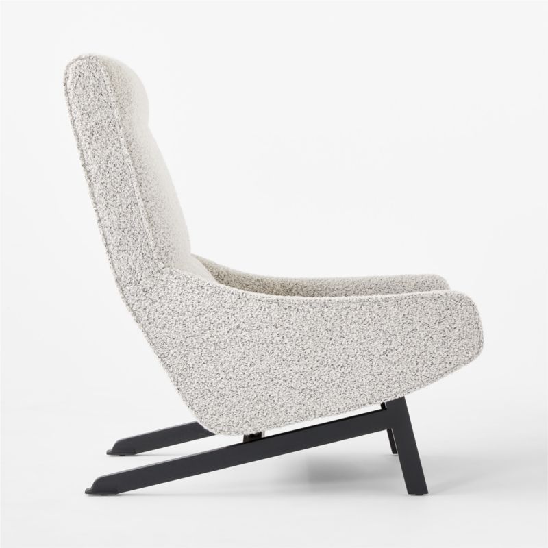 Grosseto Peppered Grey Boucle Lounge Chair by Gianfranco Frattini - image 9 of 12