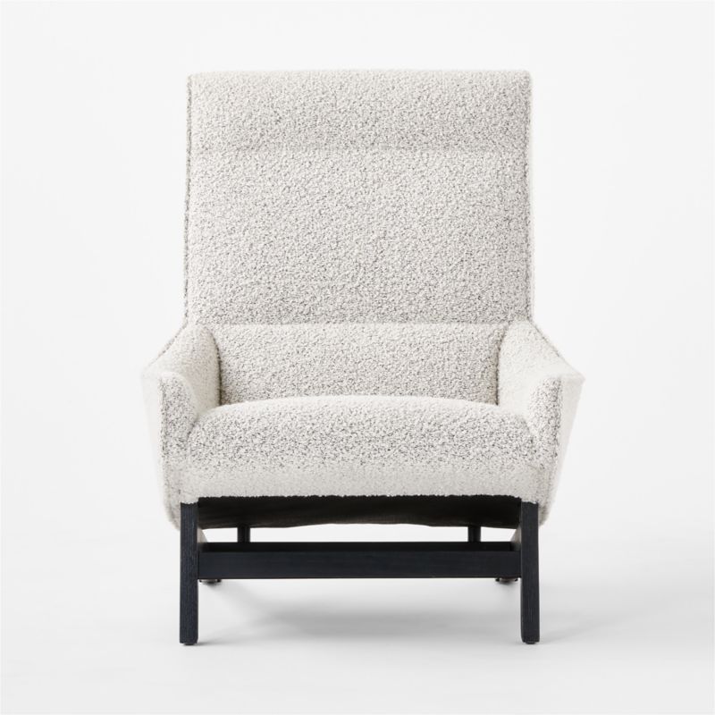 Grosseto Peppered Grey Boucle Lounge Chair by Gianfranco Frattini - image 7 of 12