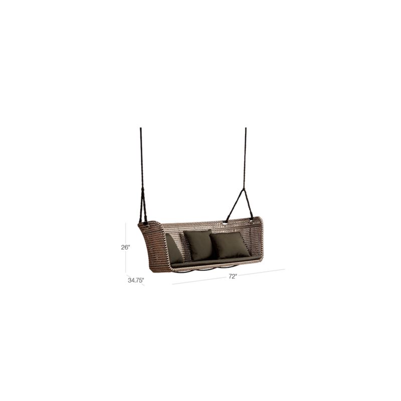 View Grove Hanging Outdoor Loveseat Swing - image 3 of 10