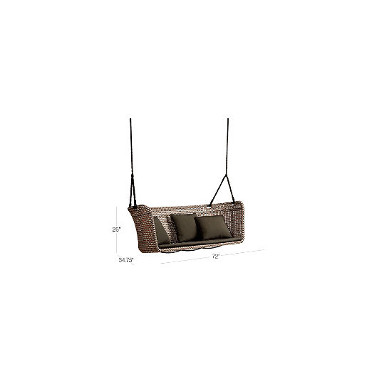 Grove Hanging Outdoor Loveseat Swing