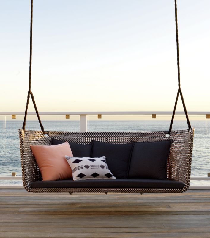 Cb2 best sale porch swing