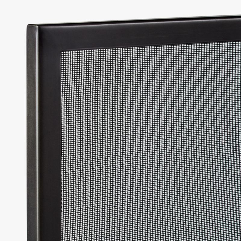 Gunmetal Fireplace Screen + Reviews | CB2