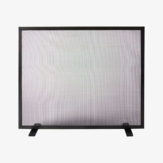 Black Fireplace Screen