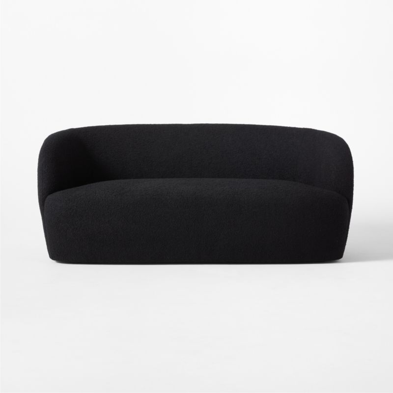 Gwyneth 68" Black Boucle Loveseat by goop - image 8 of 11