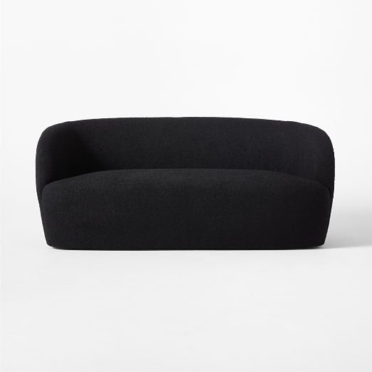 Gwyneth 68" Black Boucle Loveseat by goop