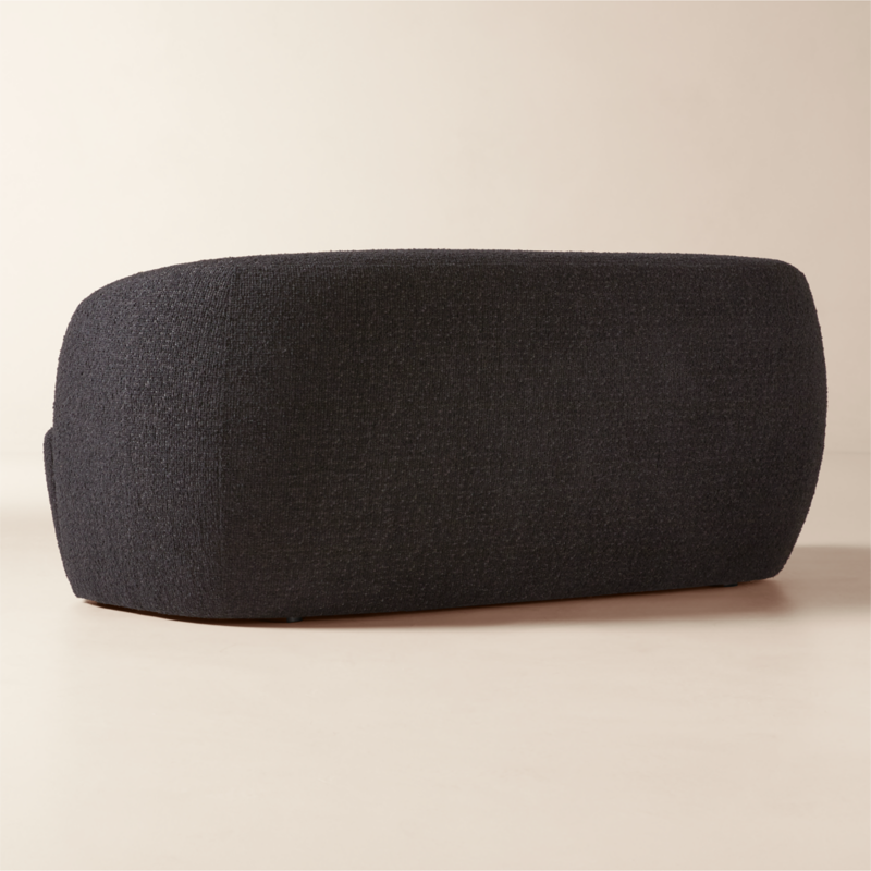 Gwyneth 68" Black Boucle Loveseat by goop - image 7 of 10