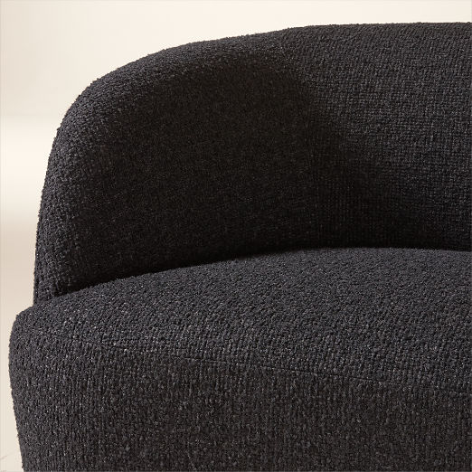 Gwyneth 68" Black Boucle Loveseat by goop