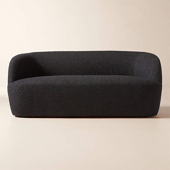 Gwyneth 68" Black Boucle Loveseat by goop