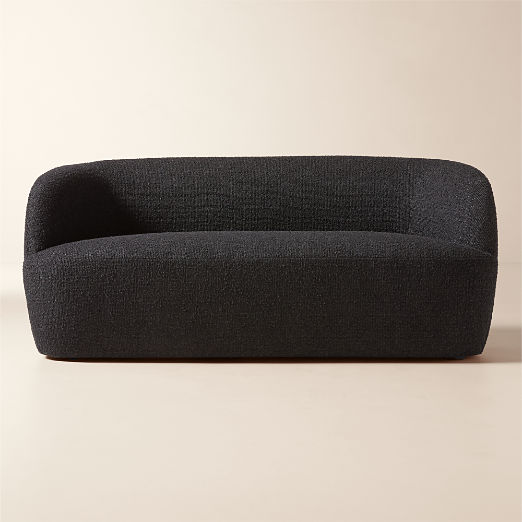 Gwyneth 68" Black Boucle Loveseat by goop