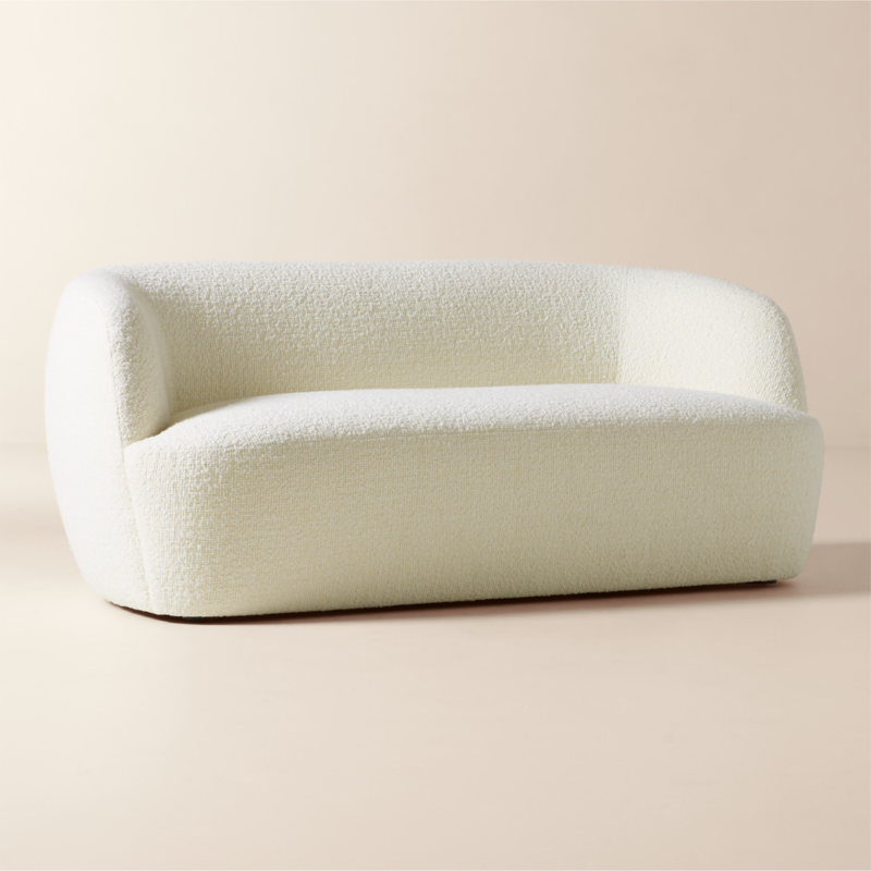 Gwyneth 68" Ivory Boucle Loveseat by goop - image 5 of 9