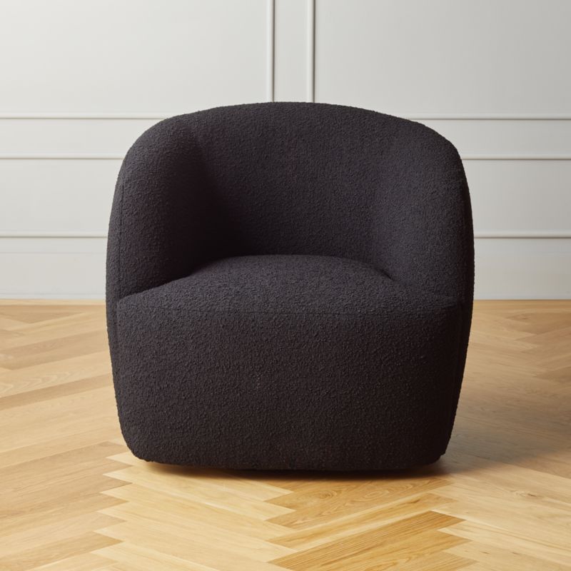 Gwyneth Black Boucle Chair | CB2 Canada