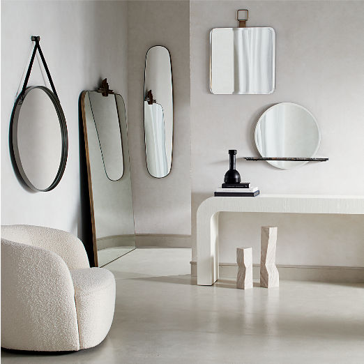 Crescent 52" Ivory Resin Console Table