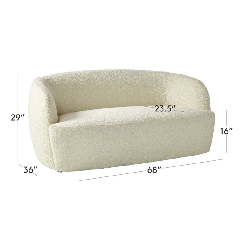 View Gwyneth 68" Boucle Loveseat by goop - image 2 of 16