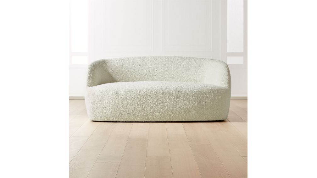 Gwyneth Boucle Loveseat + Reviews | CB2 Canada