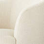 View Gwyneth Ivory Boucle Swivel Chair - image 8 of 10
