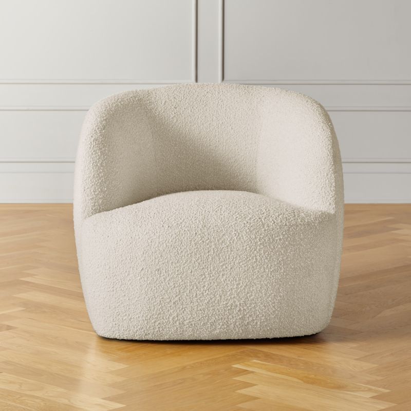 Gwyneth Ivory Boucle Accent Chair by goop - image 0 of 7