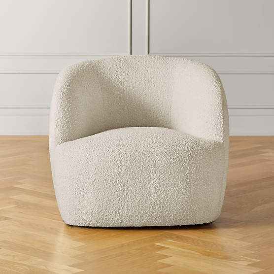 Gwyneth Ivory Boucle Accent Chair by goop