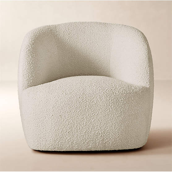 Gwyneth Ivory Boucle Accent Chair by goop