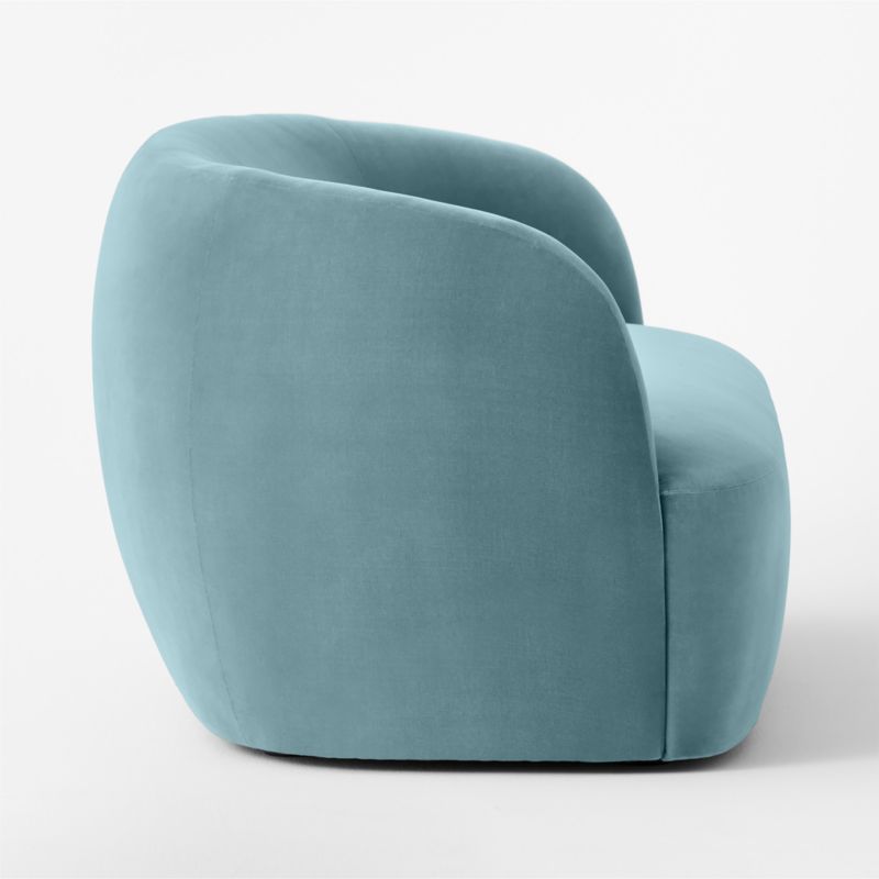 Gwyneth 68" Light Blue Velvet Loveseat by goop - image 7 of 8