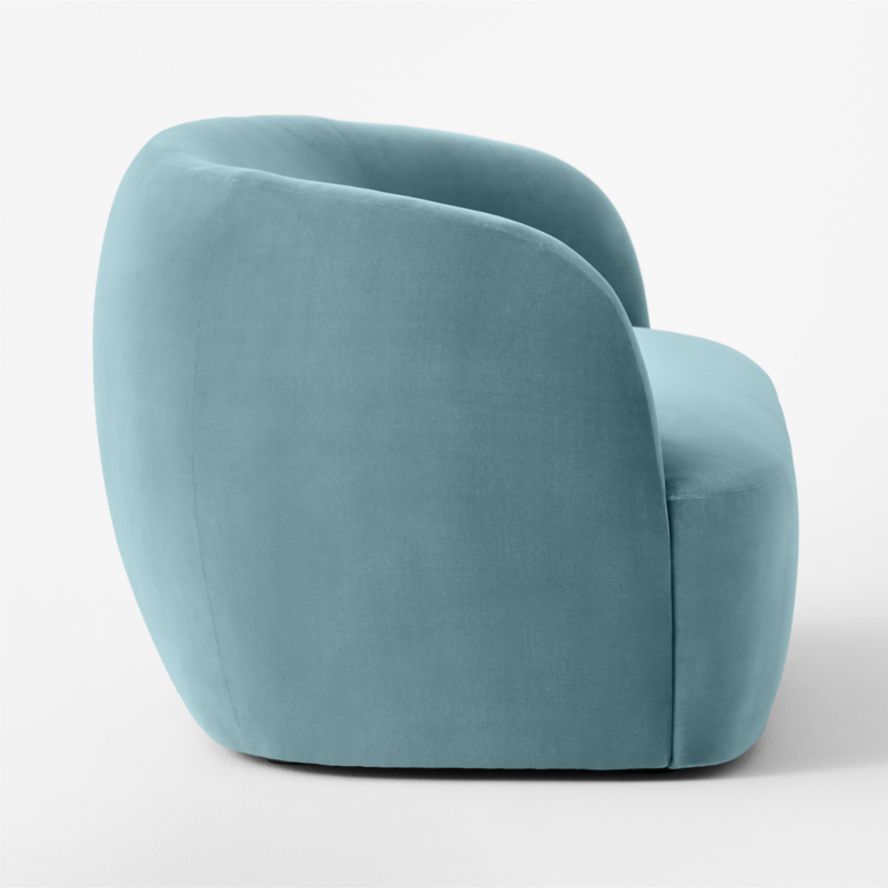 Gwyneth 68" Light Blue Velvet Loveseat by Goop - image 6 of 9