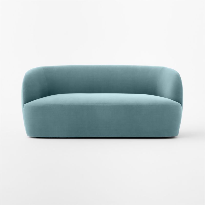 Gwyneth 68" Light Blue Velvet Loveseat by goop - image 5 of 8