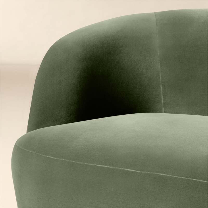 Gwyneth 68" Sage Green Velvet Loveseat - image 6 of 8