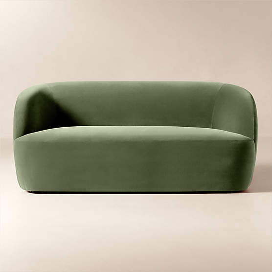 Gwyneth 68" Sage Green Velvet Loveseat