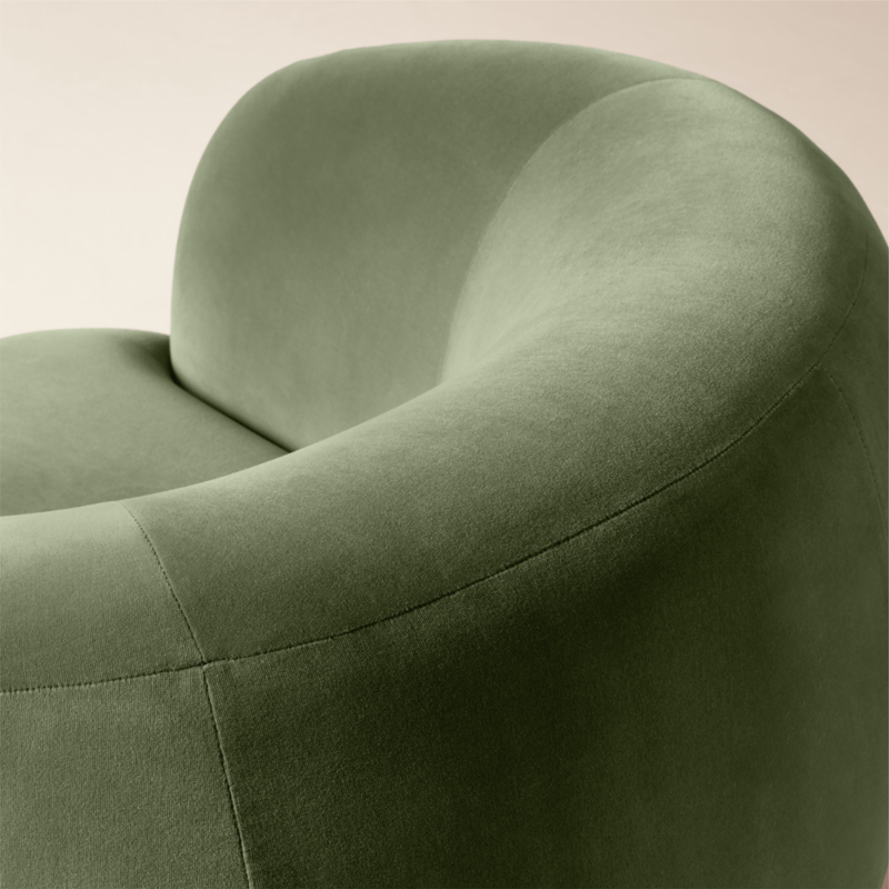 Gwyneth Sage Green Velvet Swivel Chair by goop - image 9 of 13