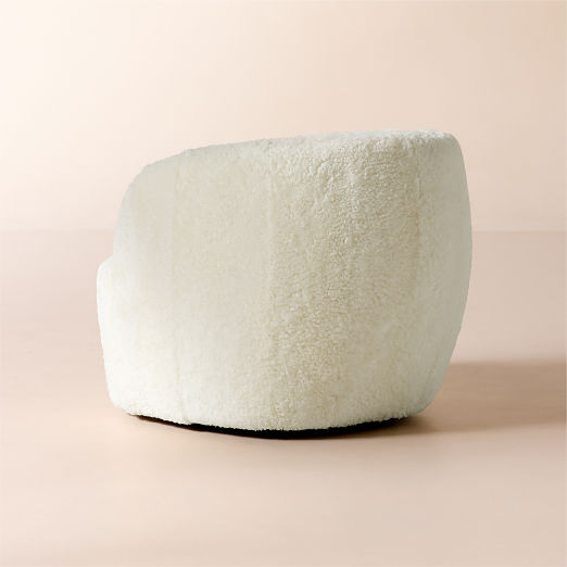 Gwyneth Shearling Swivel Chair by goop