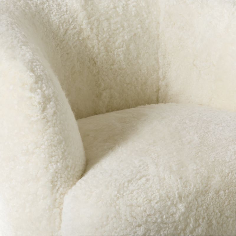 Gwyneth Shearling Swivel Chair by goop - image 7 of 7