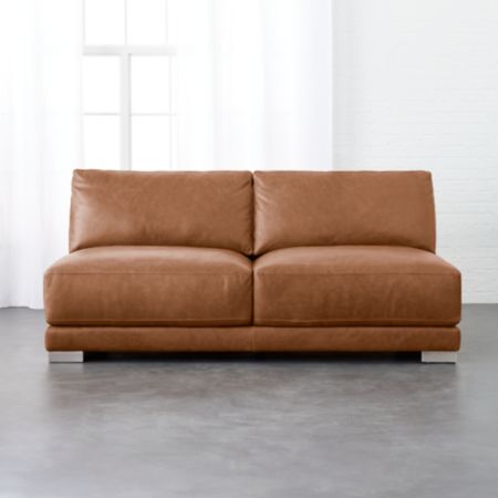 Gybson Cognac Leather Loveseat