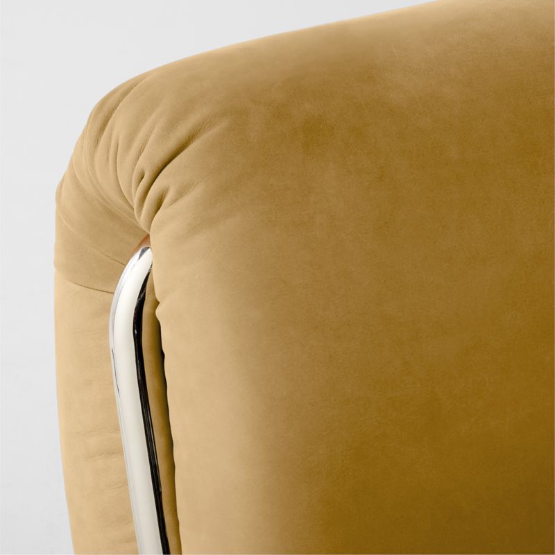 Hada Armless Beige Leather Lounge Chair - image 8 of 9