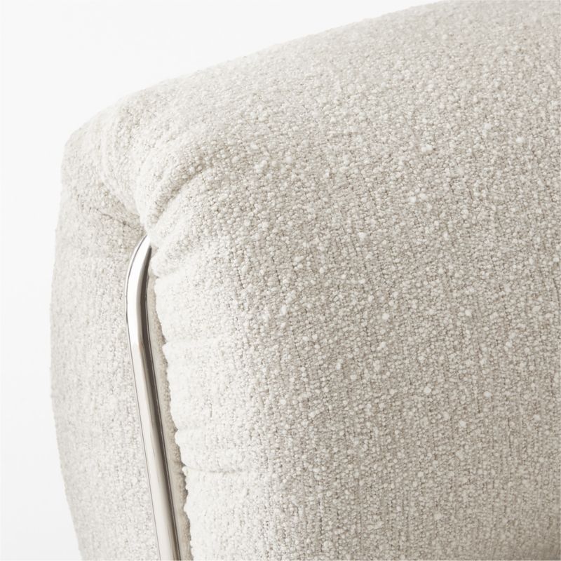 Hada 96" Ivory Boucle Sofa - image 6 of 7