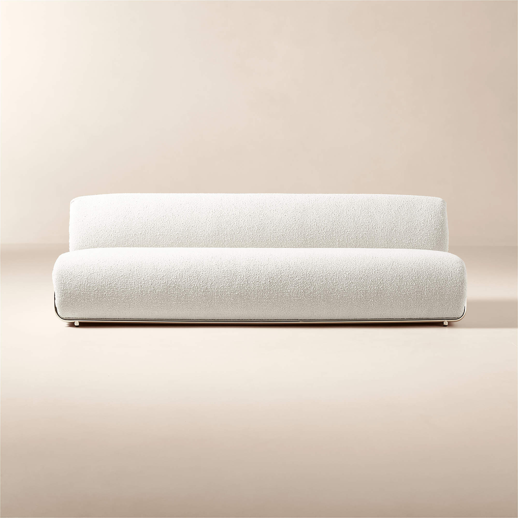 Hada 96" Ivory Boucle Sofa CB2