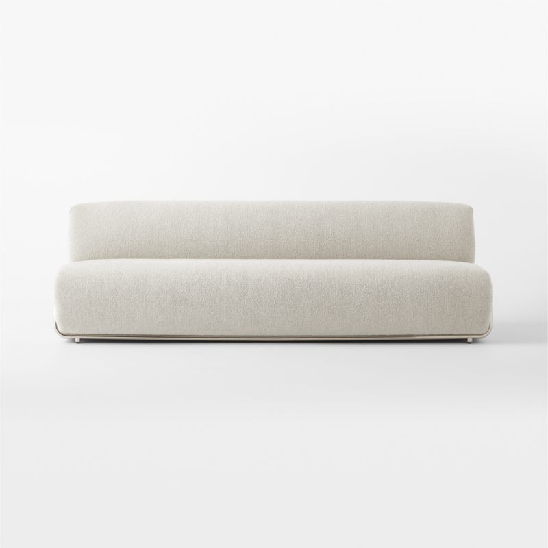 Hada 96" Ivory Boucle Sofa - image 2 of 7