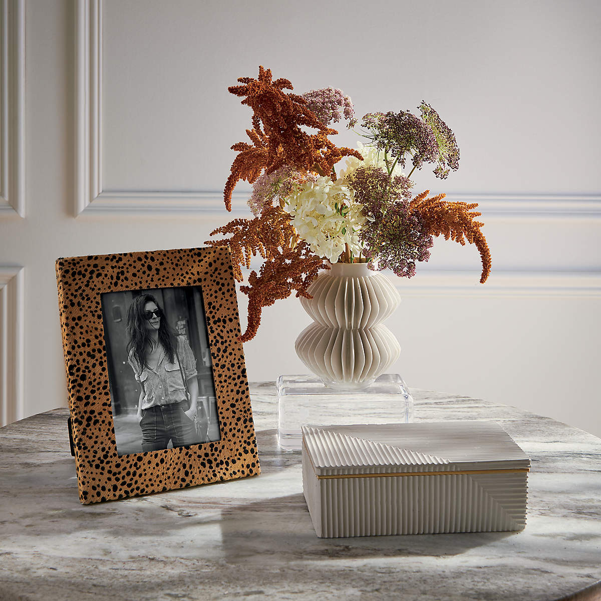 Celia White Porcelain Vase + Reviews | CB2