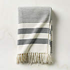 Brooks Ribbed Organic Cotton White Bath Towel Set