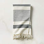 Brooks Ribbed Organic Cotton Warm White Bath Towel