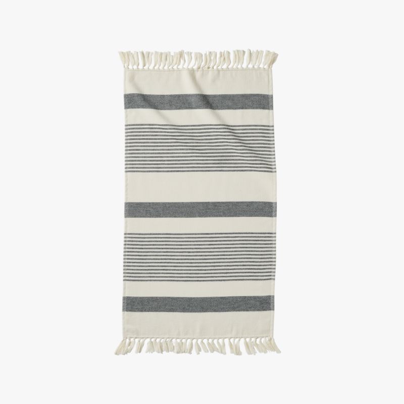 Hali Organic Cotton Black and White Hand Towel - image 2 of 5