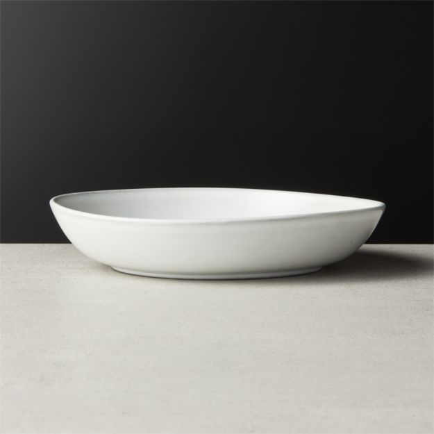 Halley White Low Soup Bowl + Reviews CB2