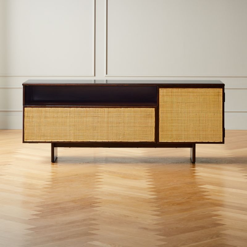 Halsted Cane Media Console Cb2